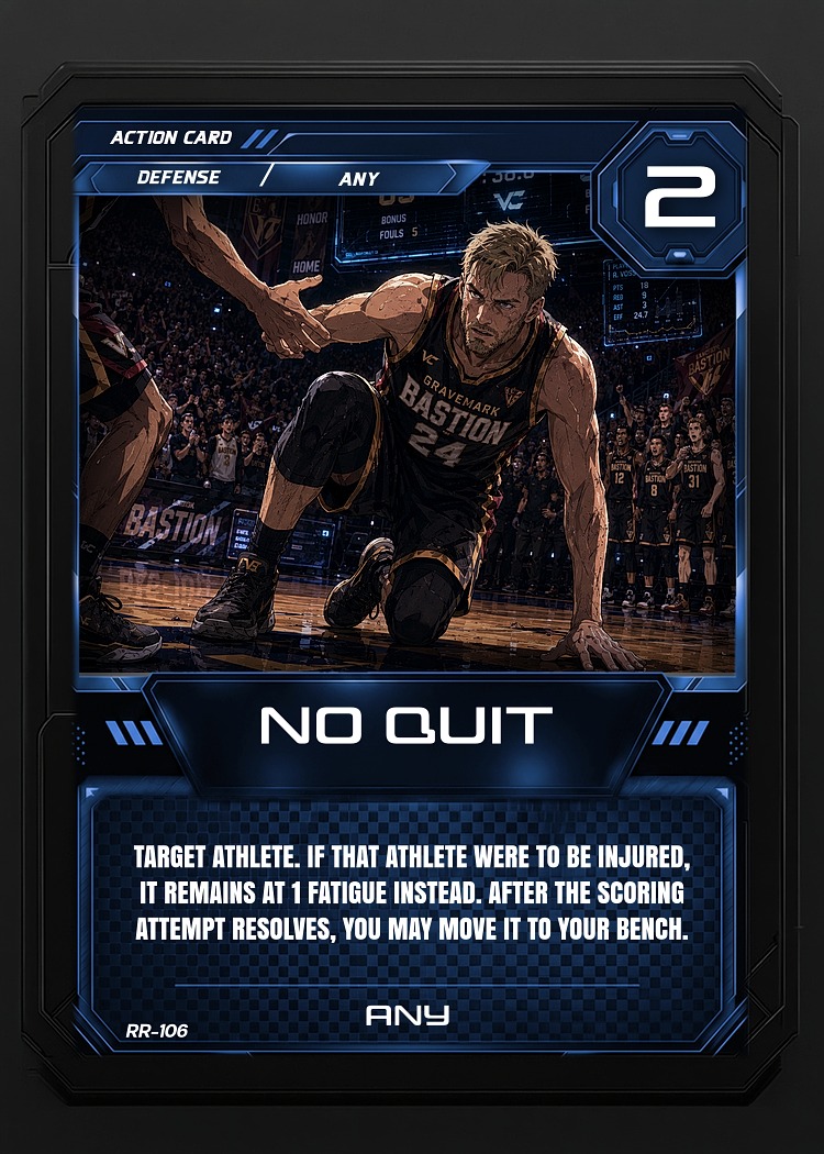 No Quit card