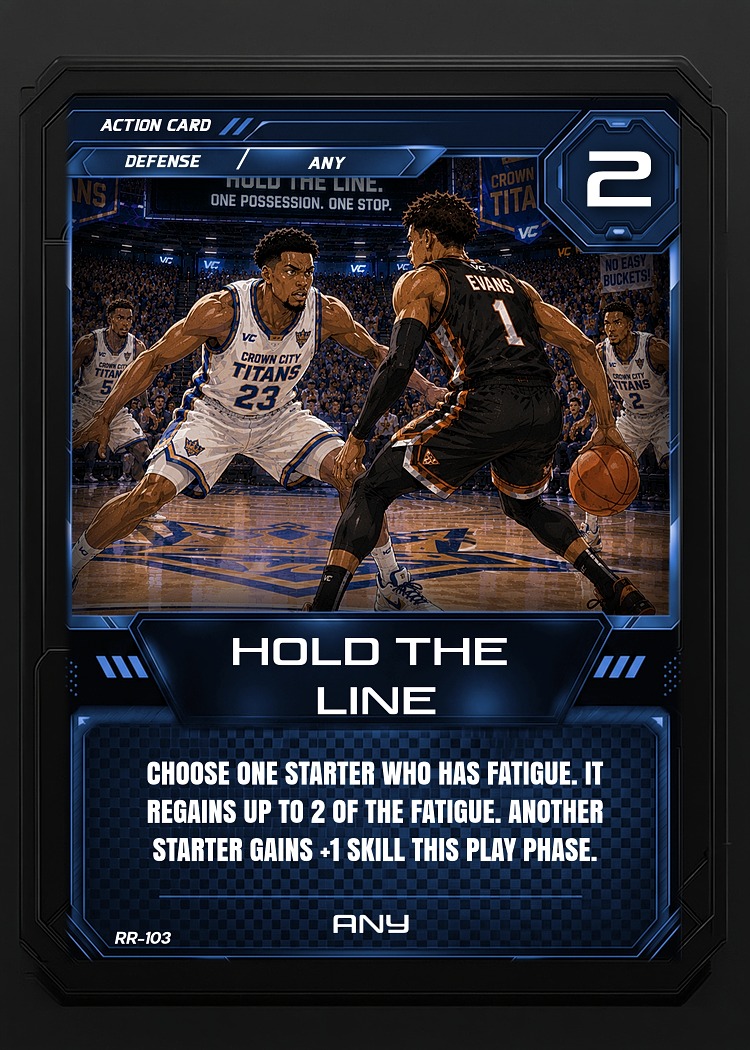 Hold the Line card