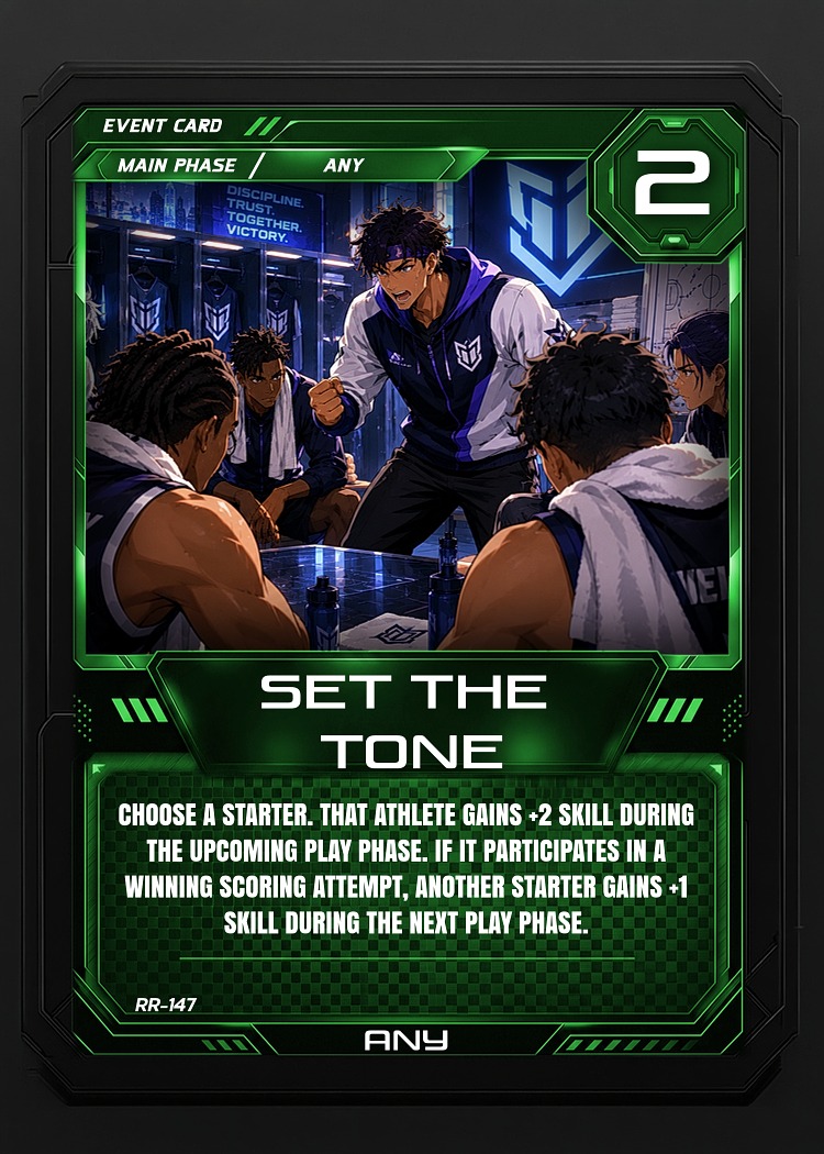 Set the Tone card