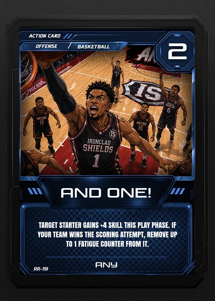 And One! card