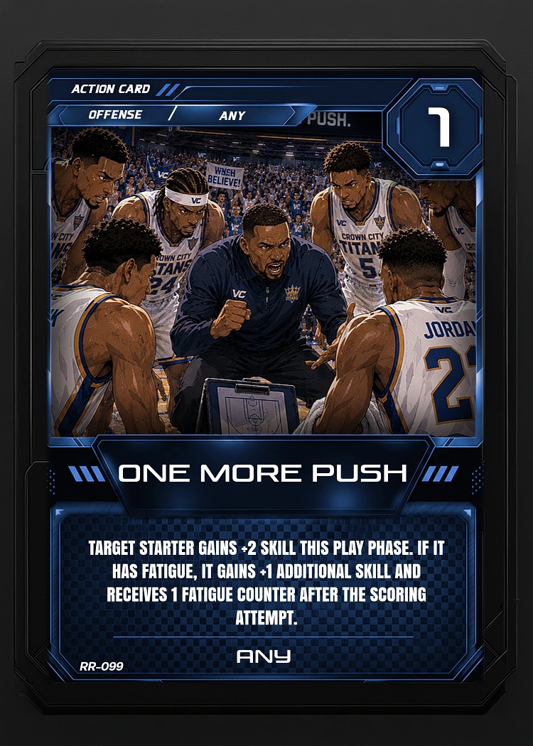 One More Push card