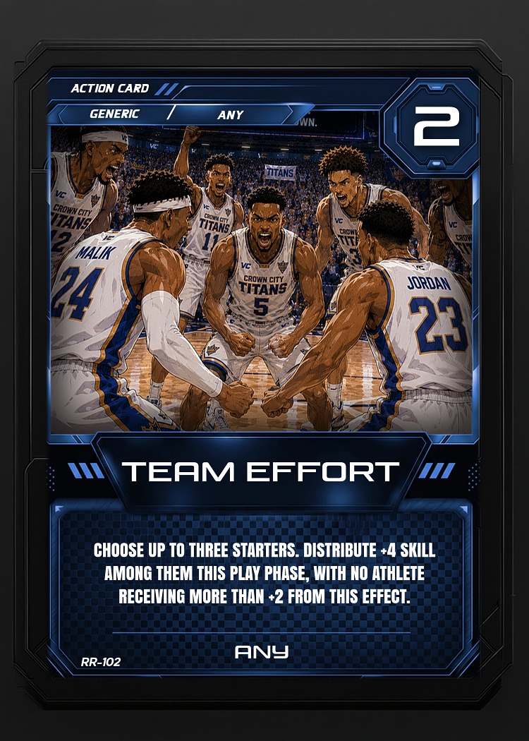 Team Effort card